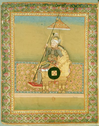 Tamerlane (1336-1404) from an Album of Portraits of Moghul Emperors, 1774 by Indian School